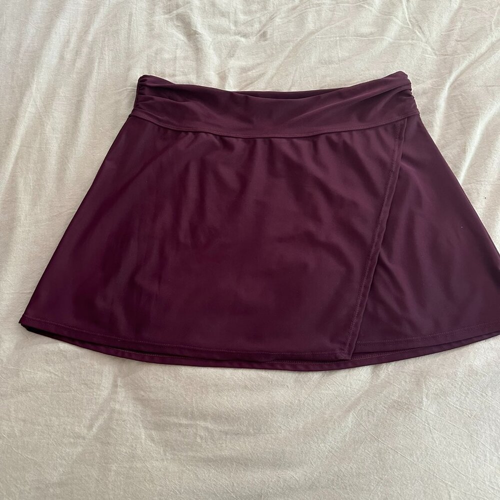 Burgundy Board Skort